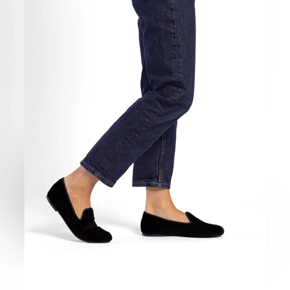 Birdies The Starling in Black Velvet Loafer - Picture 11 of 16